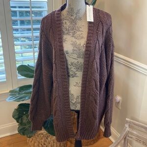 Freshman 1996 brown cardigan nwt